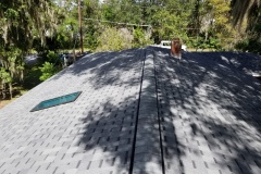 Shingle roof with skylight